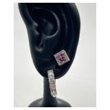 Sterling Huggie and Stud 925 Earring Set of 2