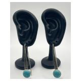 Silpada 925 Turquoise Swan Dive Earrings