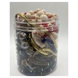 Vintage Costume Jewelry Jar