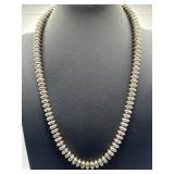 925 Hand Made Sterling Saucer 18in Necklace