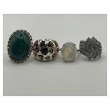 Size 7 925 Ring Lot of 4