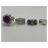 Size 6.5 925 Ring Lot of 4