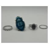 Size 6 925 Ring Lot of 4