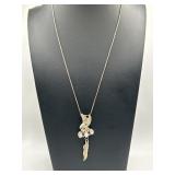 18in Artisan Style 925 Eagle Pendant Necklace