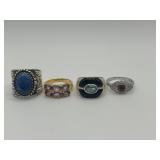 Size 7 925 Ring Lot of 4