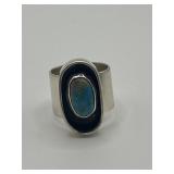 Size 6 Cabochon Shadowbox Style Ring