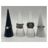 Size 6.5 925 Ring Lot of 4