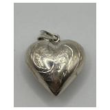 925 Chunky Heart Necklace Pendant