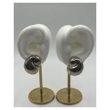925 Taxco Mexico Shell Motif Stud Earrings