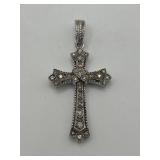 2in 925 Beautiful Decorative Cross Necklace