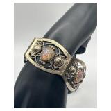 925 7in Taxco Mexico Panel Bracelet