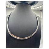 925 17in Omega Choker Necklace