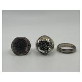 925 Ring Lot of 3 Size 10