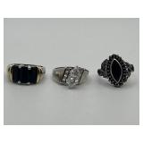 Size 7 925 Ring Lot of 3