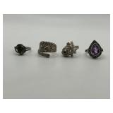 Size 6 925 Ring Lot of 4