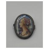 925 .5in Cameo Brooch Pin