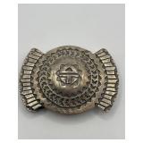 2.5in Sunface Sterling Silver Belt Buckle
