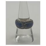 Size 8 925 Lapis Lazuli Margarita Ring