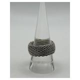 925 Tiffany & Co. Somerset Mesh Ring Size 8.75