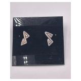 Sterling Silver Geometric Stud Earrings