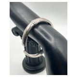 925 Hinge Bangle Cuff Bracelet