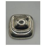 925 1in Modernist Dome Necklace Pendant