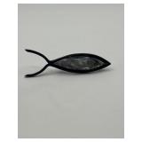 1.5in Mexican Sterling Silver Abalone Shell Inlay