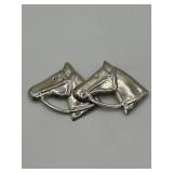 Mexican 2in Sterling Silver Flower Brooch