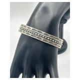 925 Navajo Hand Stamped Cuff Bracelet