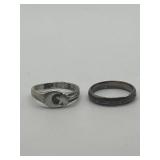 925 Size 8.75 Sterling Ring Lot of 2