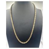 18in 925 14k Rope Chain Necklace