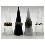 Size 6 925 Ring Lot of 4