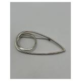 3in 925 Modernist Geometric Brooch