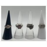 925 Size 5 Ring Lot of 4