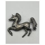 925 Mexico 2.5in Unicorn Brooch