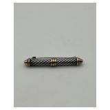 David Yurman 1.5in Cable Car Brooch 925