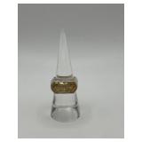 925 Size 6 Sterling Silver and Lemon Quartz Ring