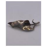 925 Danish Wrick Leaf Pin