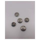 925 Assorted Button Cover Lot of 5