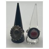Size 9.75 925 Ring Lot of 2