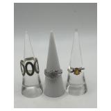 Size 6.5 925 Ring Lot of 3