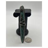 925 Size 5 Turquoise Serpent Bar Ring