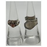 Size 4.5 925 Ring Lot of 2