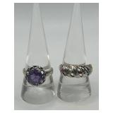 Size 9 925 Ring Lot of 2