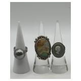 Size 5 925 Ring Lot of 3
