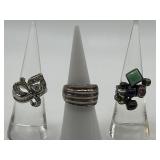 Size 6 925 Ring Lot of 3