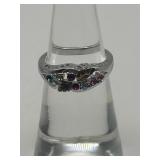 Size 5 925 Assorted Gemstone Sterling Ring