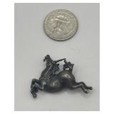 925 Unicorn Brooch Sterling Silver