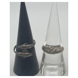 Size 7 925 Ring Lot of 2