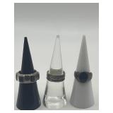 Size 5.5 925 Ring Lot of 3